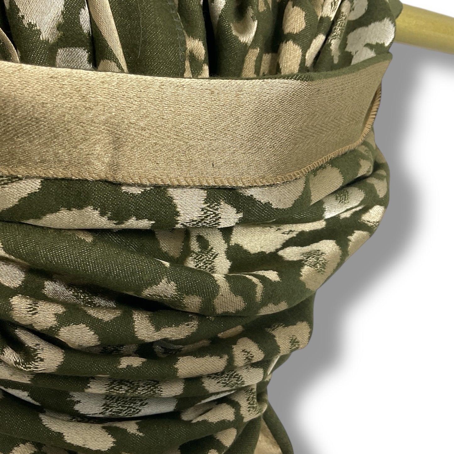 Kirsty Olive. Luxurious Gold Animal Print Scarf.