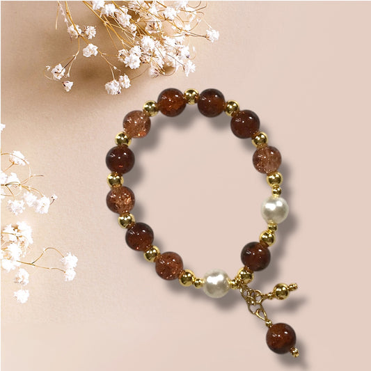 Earthy Tones. Charmayne Beaded Bracelet