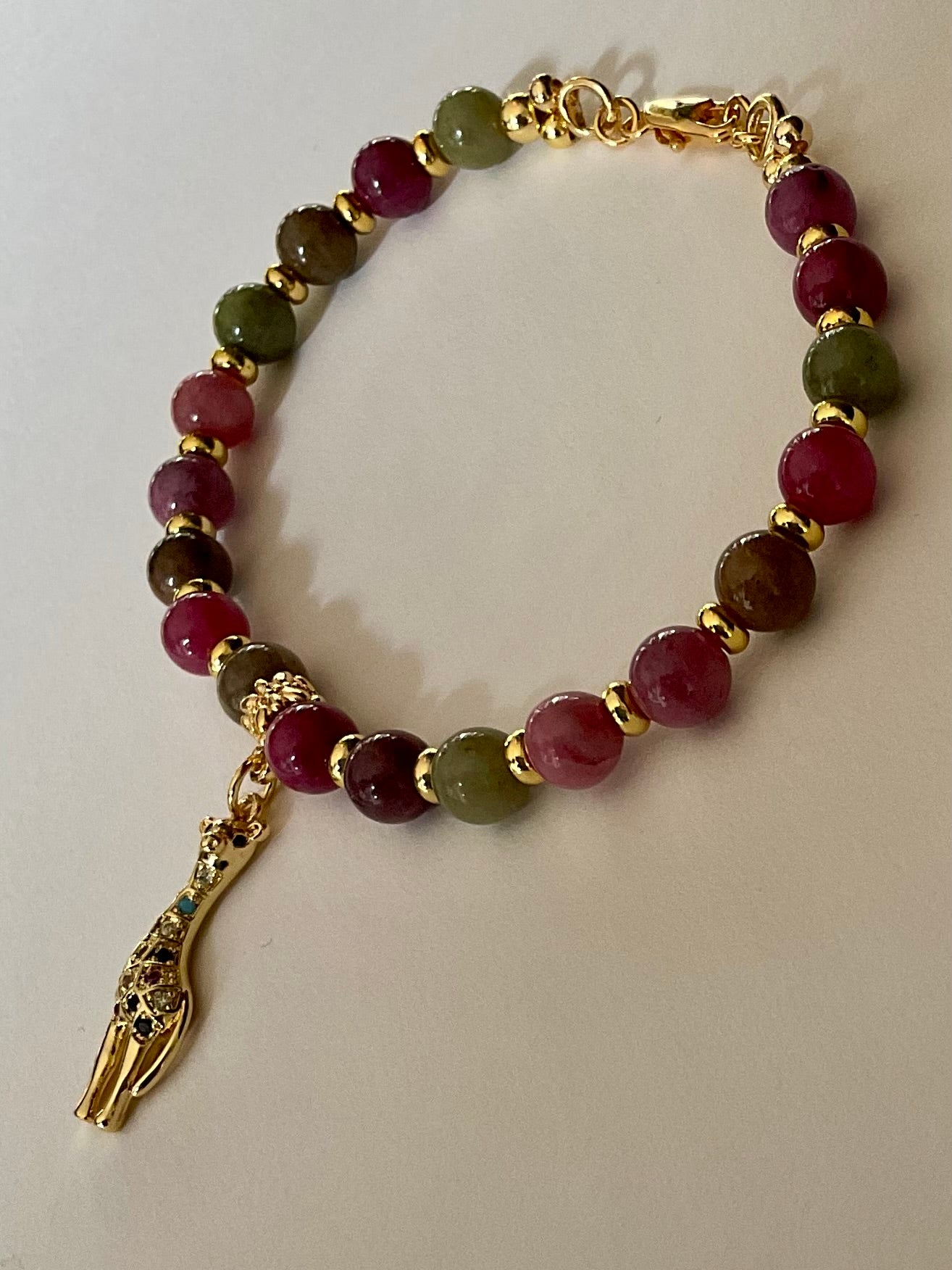 Wanderlust Giraffe Chalcedony Bracelet