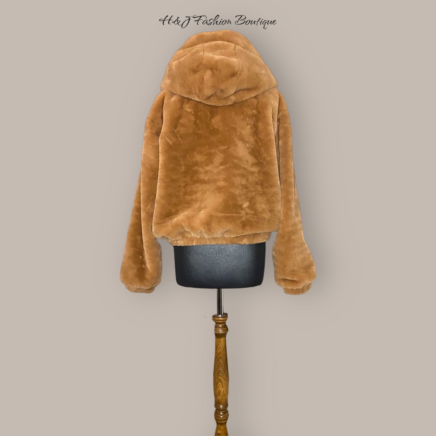 THEODORA. Soft & Cozy Hooded Faux Fur Jacket