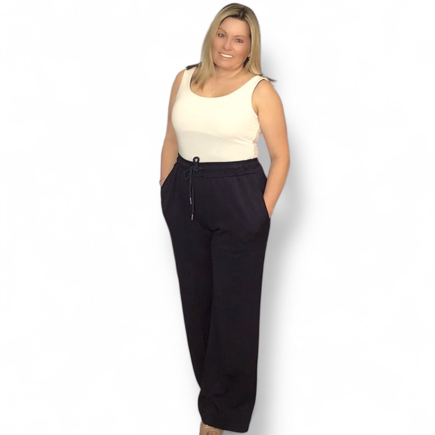 Nikki. Smart Seamed Joggers with Pockets