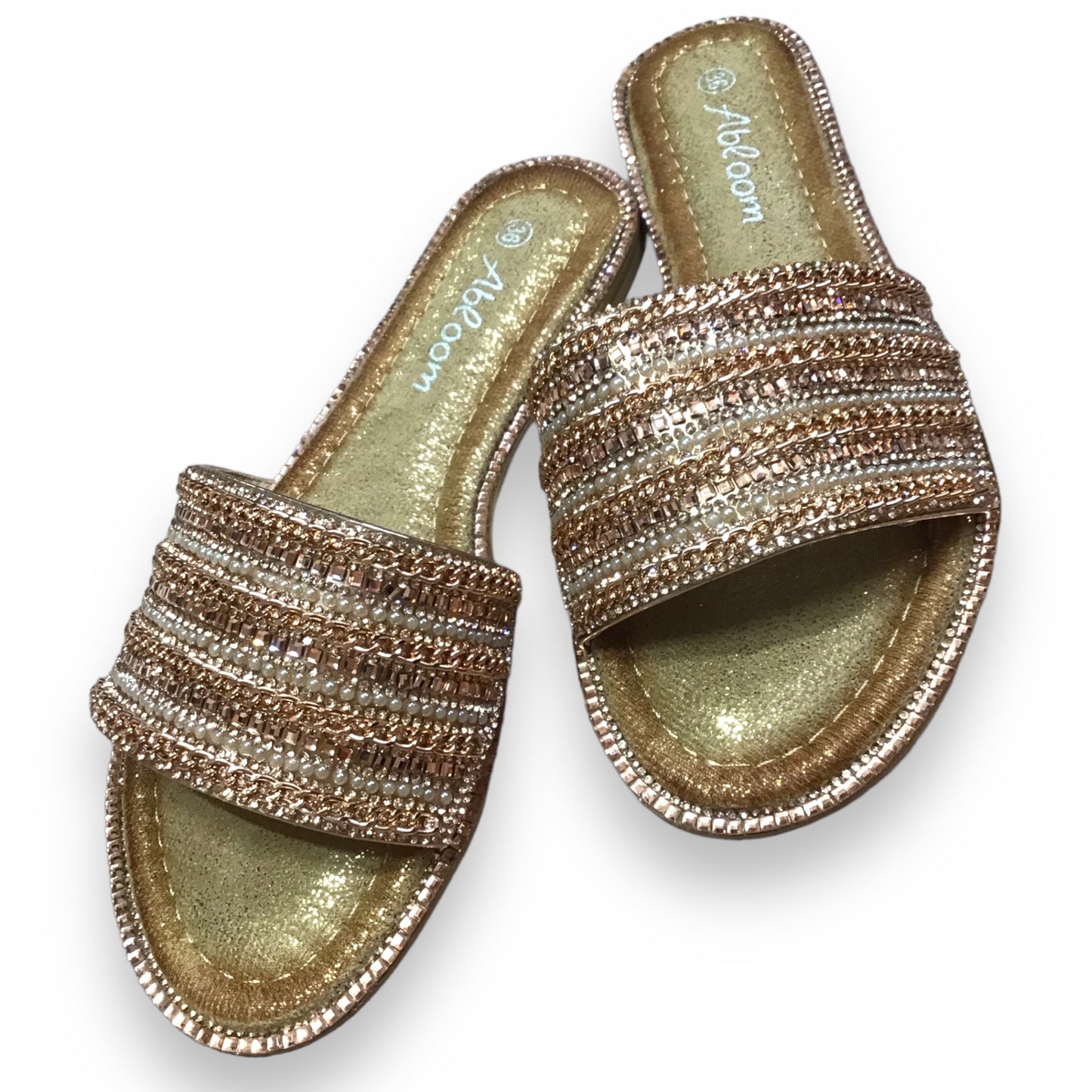 LARA. Stunning Gemstone Embellished Sliders