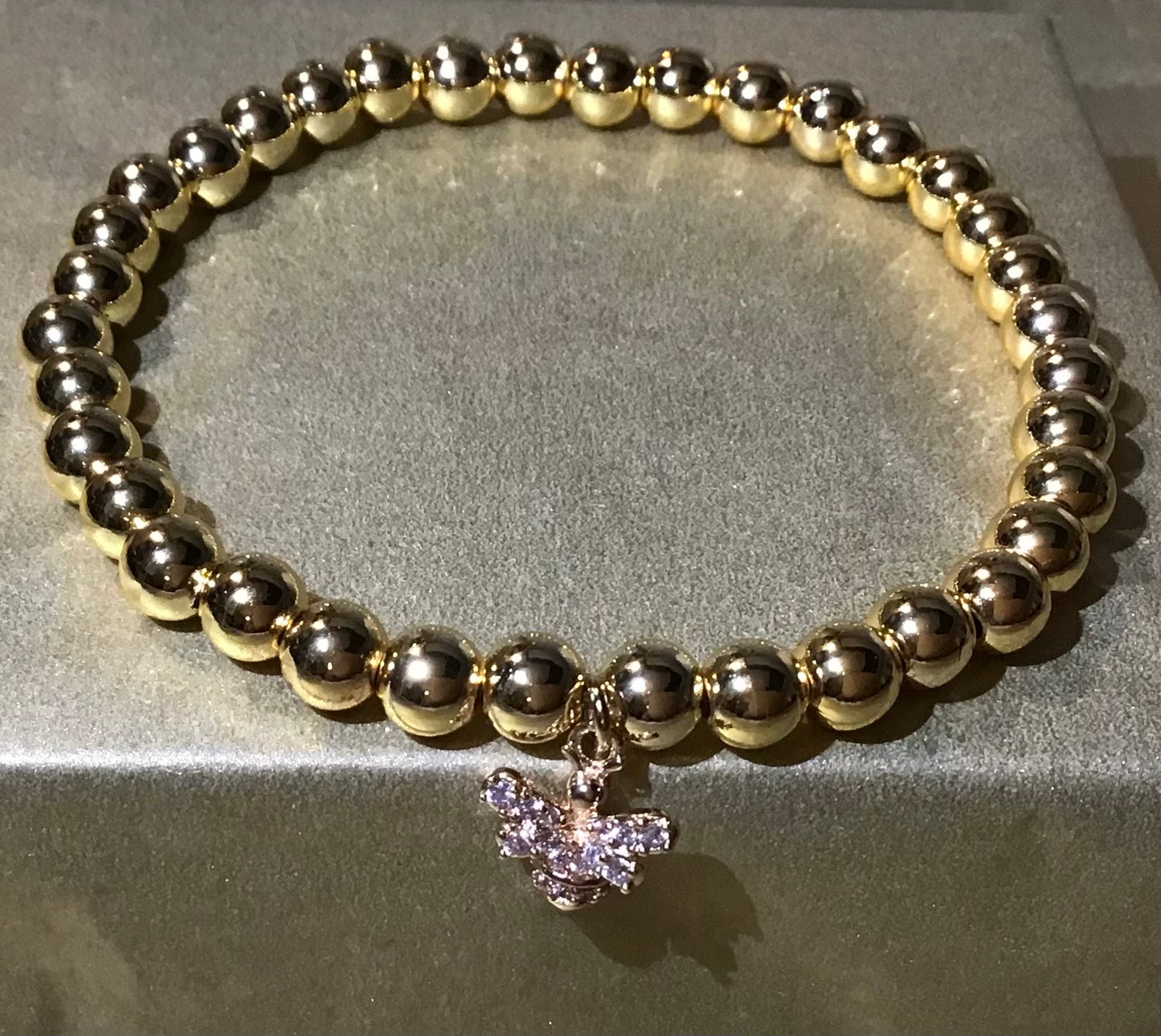 Goldie. 18k Gold Plated Ball Beaded Bracelets