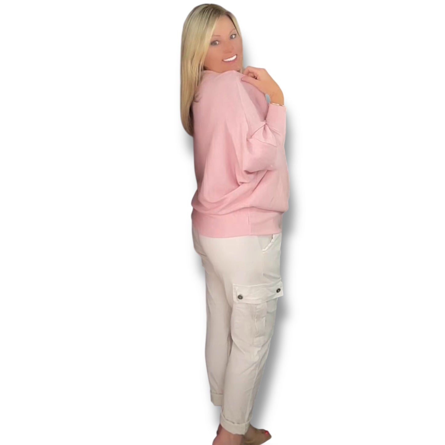 Batwing Soft Fine-knit Sweater. ( Clara )
