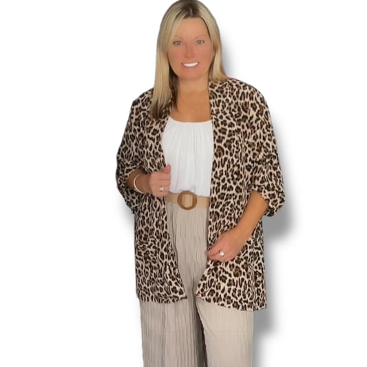 Bronte. Leopard Print Jacket