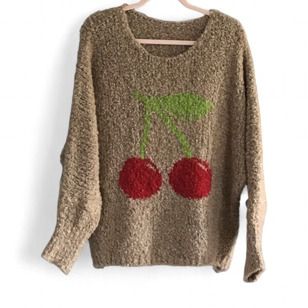 Perrie. Soft & Cozy Cherry Jumper