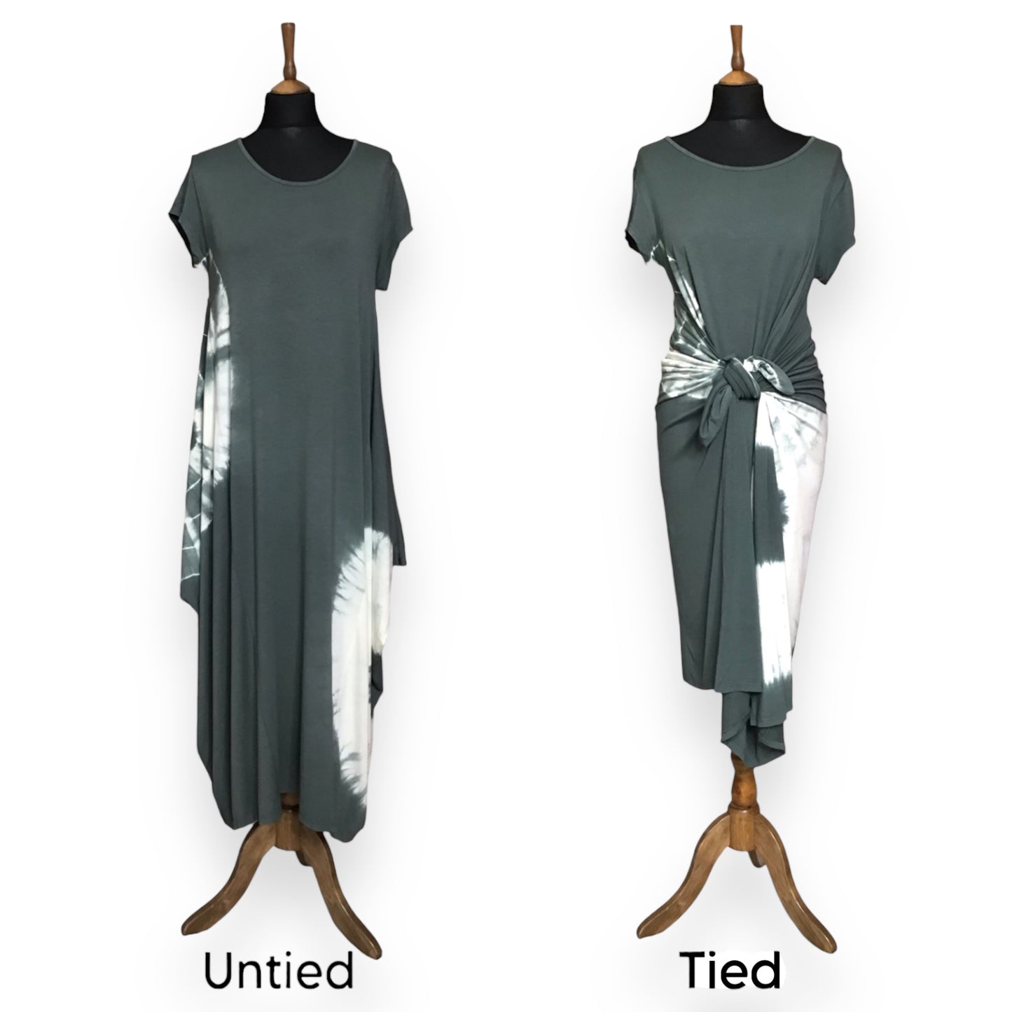 ISADORA. Stylish Tie Dye Parachute Midi Dress