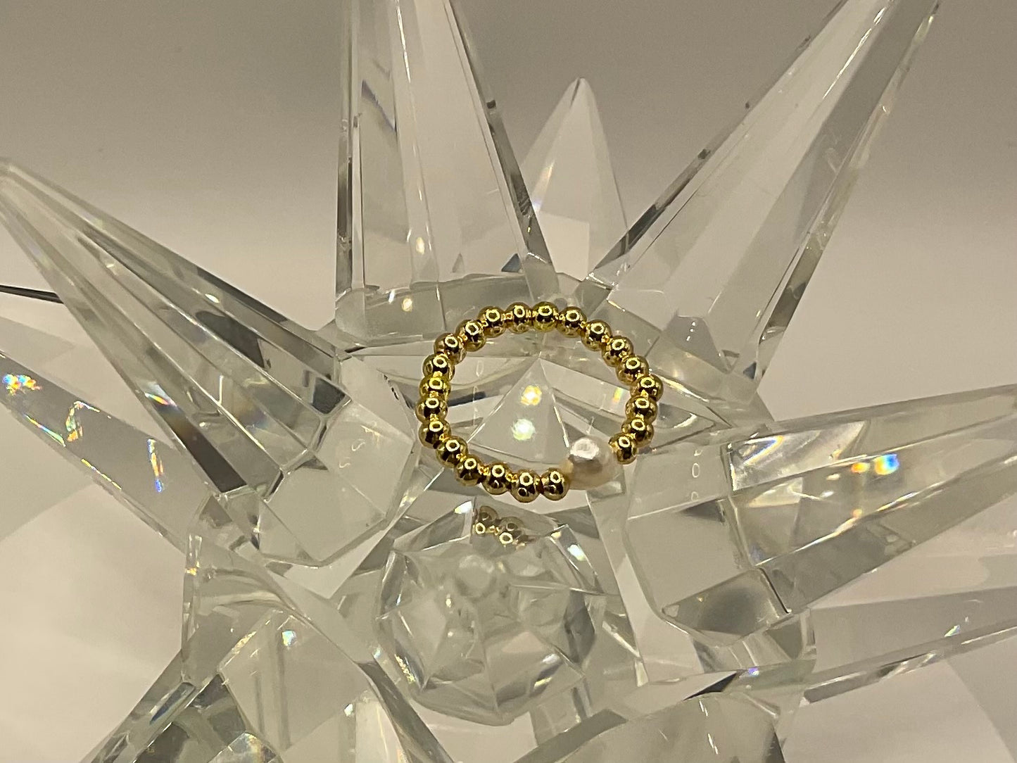 The Aurélie Pearl Bead Ring