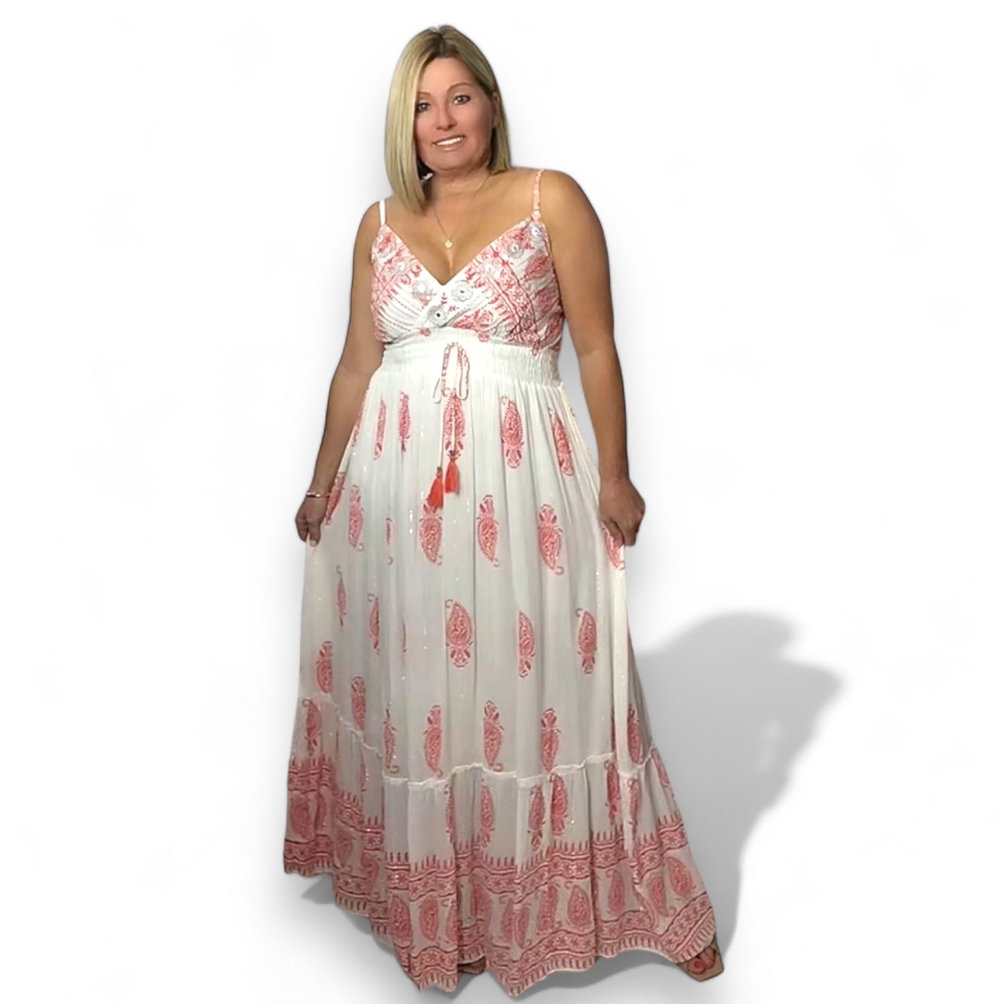 ARIA. Boho Maxi Dress.