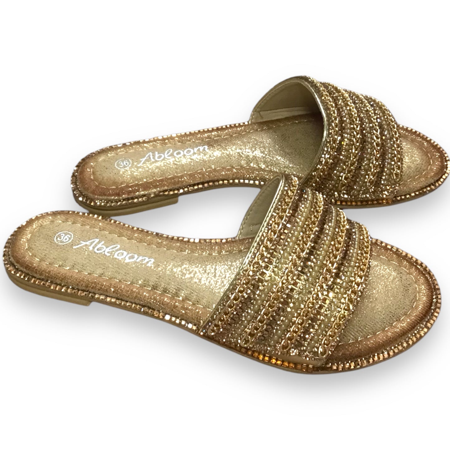 LARA. Stunning Gemstone Embellished Sliders