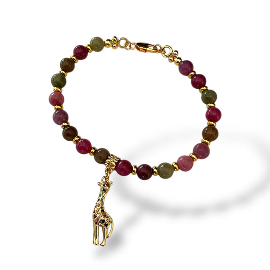 Wanderlust Giraffe Chalcedony Bracelet