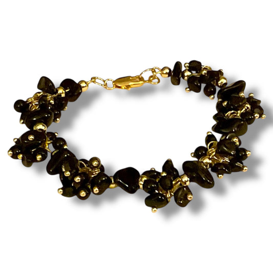 Midnight Shield Cluster Bracelet